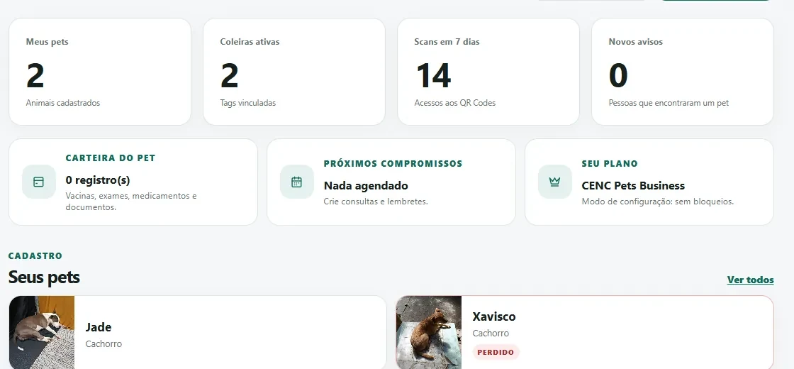 Aplicativo CENC Pets